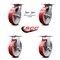 Service Caster 8 Inch Poly on Cast Iron Caster Set with Roller Bearing 2 Swivel Lock 2 Rigid SCC-35S820-PUR-RS-BSL-2-R-2 - alternate 5